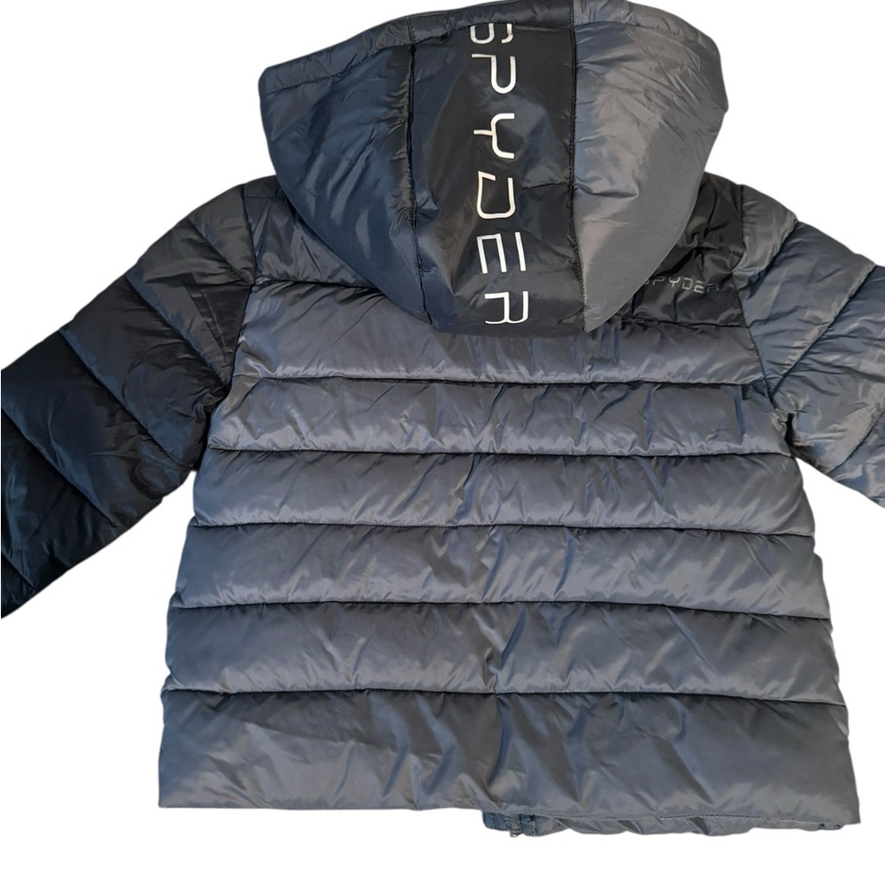 Spyder Kids Puffer Jacket with Hood – Size 4 - Picture 2 of 11